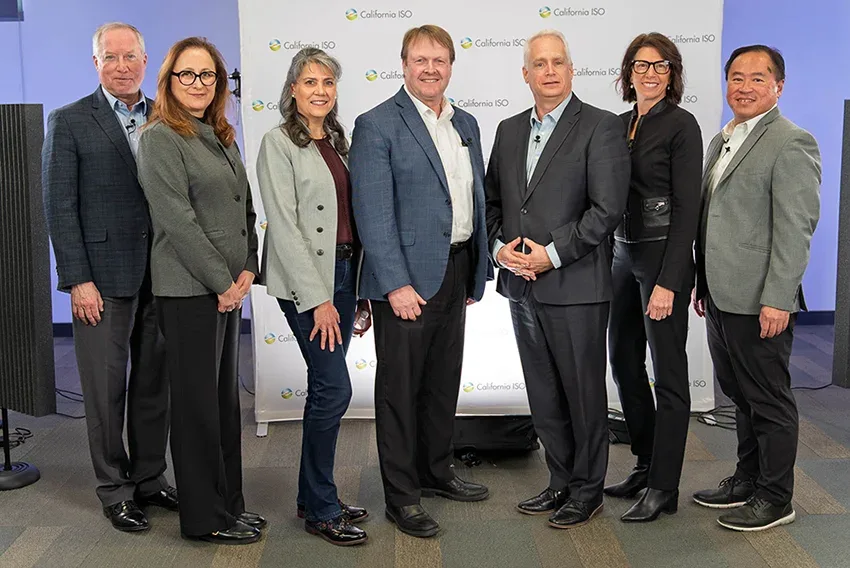 Some of the California ISO executives.